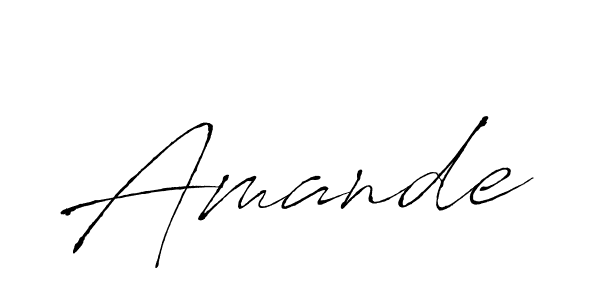 You should practise on your own different ways (Antro_Vectra) to write your name (Amande) in signature. don't let someone else do it for you. Amande signature style 6 images and pictures png