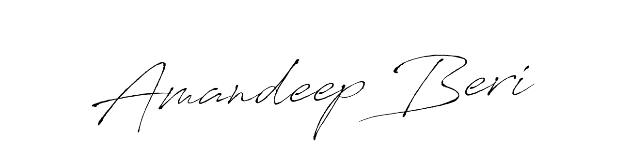 Create a beautiful signature design for name Amandeep Beri. With this signature (Antro_Vectra) fonts, you can make a handwritten signature for free. Amandeep Beri signature style 6 images and pictures png