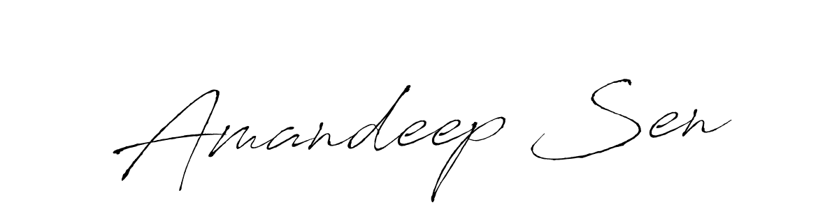 Design your own signature with our free online signature maker. With this signature software, you can create a handwritten (Antro_Vectra) signature for name Amandeep Sen. Amandeep Sen signature style 6 images and pictures png