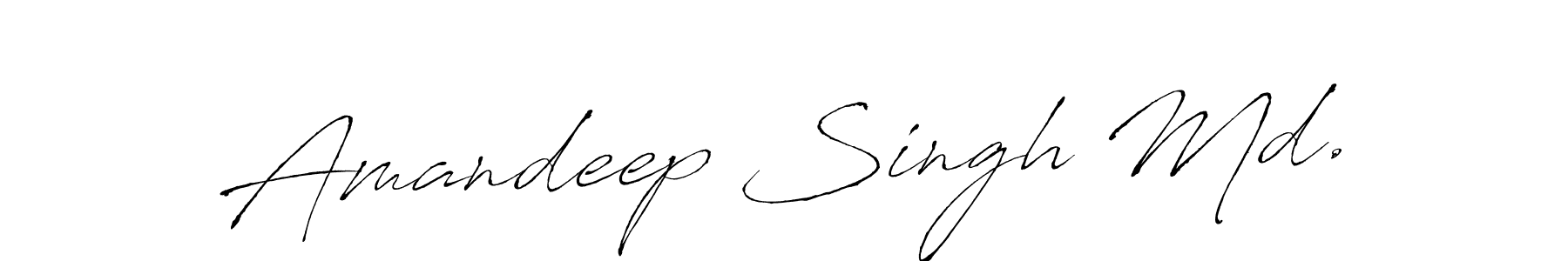 How to make Amandeep Singh Md. name signature. Use Antro_Vectra style for creating short signs online. This is the latest handwritten sign. Amandeep Singh Md. signature style 6 images and pictures png