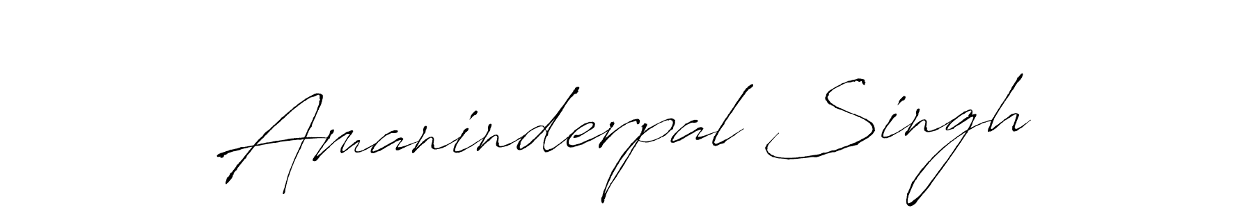 Make a beautiful signature design for name Amaninderpal Singh. With this signature (Antro_Vectra) style, you can create a handwritten signature for free. Amaninderpal Singh signature style 6 images and pictures png