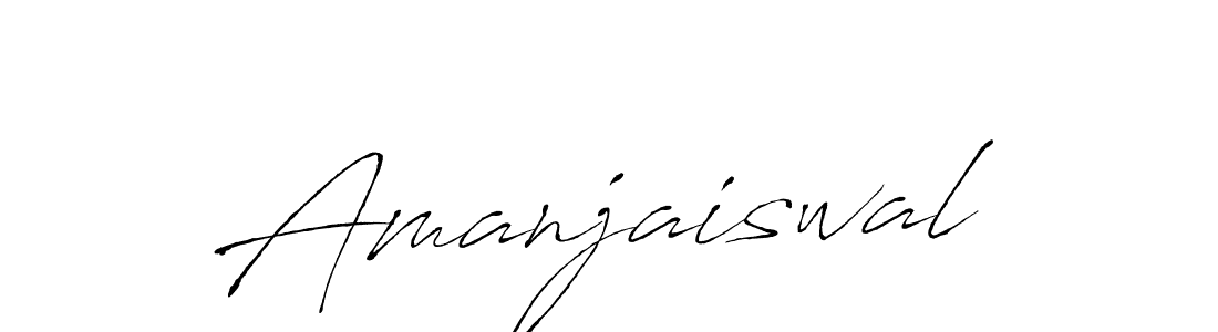 Make a beautiful signature design for name Amanjaiswal. With this signature (Antro_Vectra) style, you can create a handwritten signature for free. Amanjaiswal signature style 6 images and pictures png