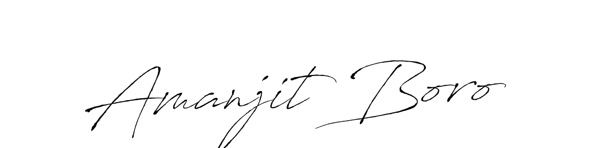 Make a beautiful signature design for name Amanjit Boro. With this signature (Antro_Vectra) style, you can create a handwritten signature for free. Amanjit Boro signature style 6 images and pictures png