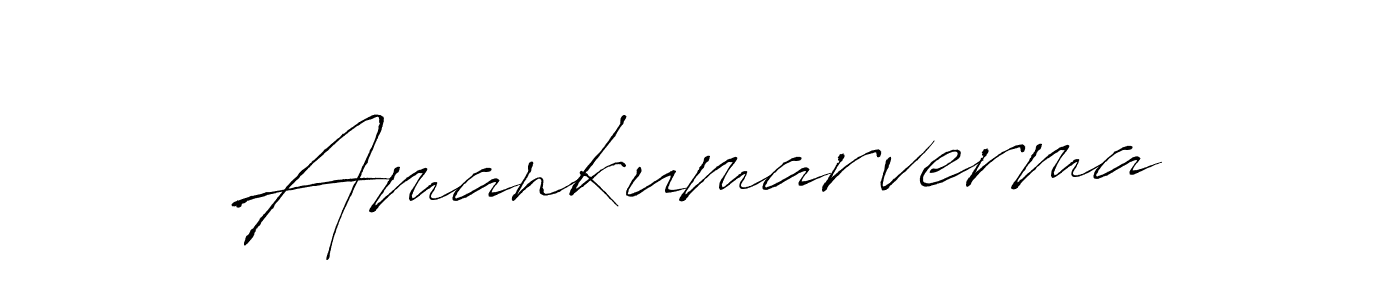 How to make Amankumarverma name signature. Use Antro_Vectra style for creating short signs online. This is the latest handwritten sign. Amankumarverma signature style 6 images and pictures png