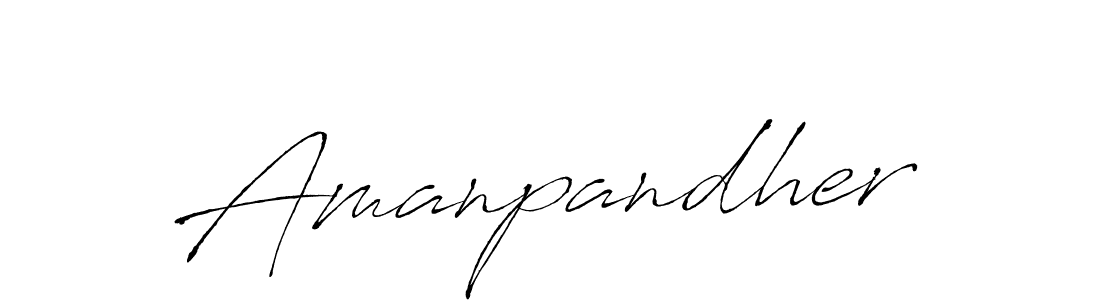 How to make Amanpandher name signature. Use Antro_Vectra style for creating short signs online. This is the latest handwritten sign. Amanpandher signature style 6 images and pictures png