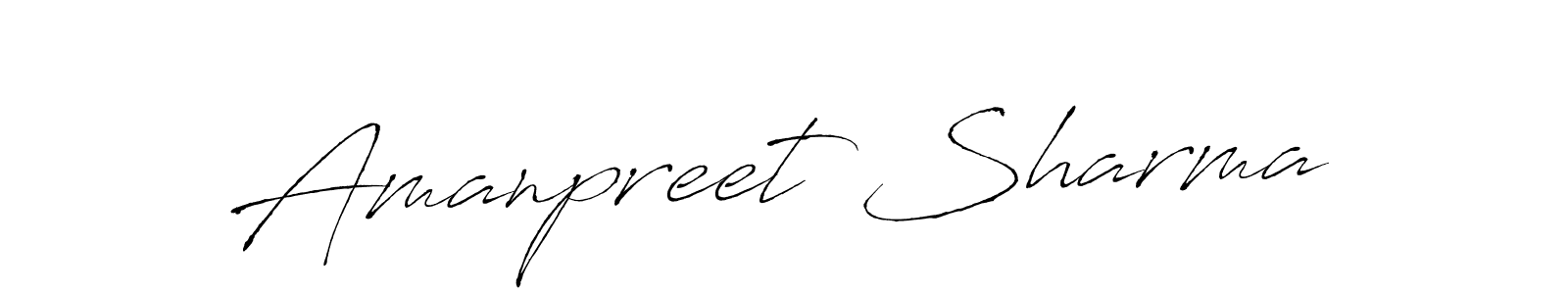 Make a beautiful signature design for name Amanpreet Sharma. Use this online signature maker to create a handwritten signature for free. Amanpreet Sharma signature style 6 images and pictures png