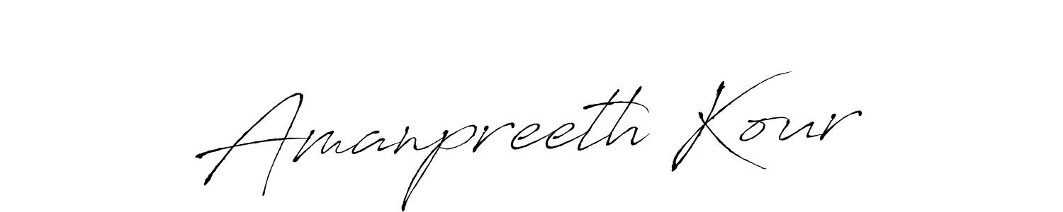 Amanpreeth Kour stylish signature style. Best Handwritten Sign (Antro_Vectra) for my name. Handwritten Signature Collection Ideas for my name Amanpreeth Kour. Amanpreeth Kour signature style 6 images and pictures png