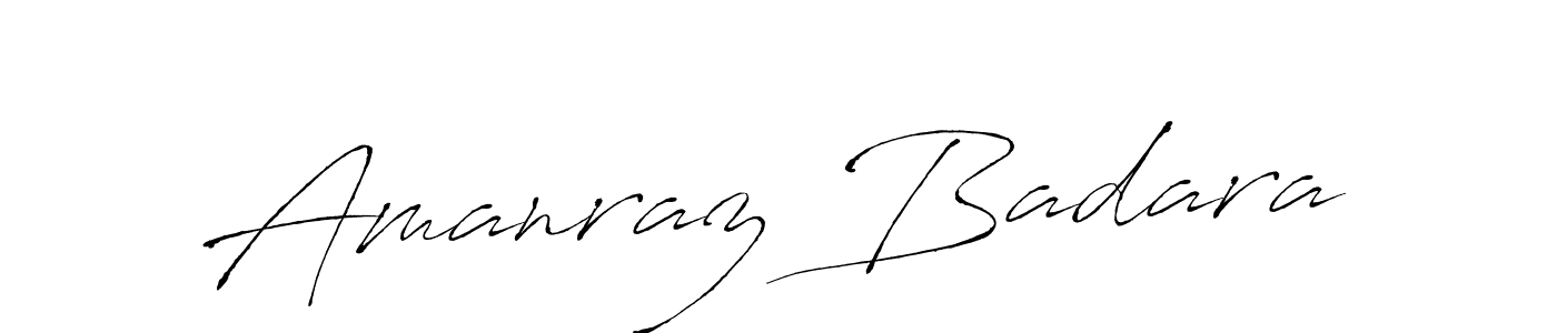 How to make Amanraz Badara signature? Antro_Vectra is a professional autograph style. Create handwritten signature for Amanraz Badara name. Amanraz Badara signature style 6 images and pictures png