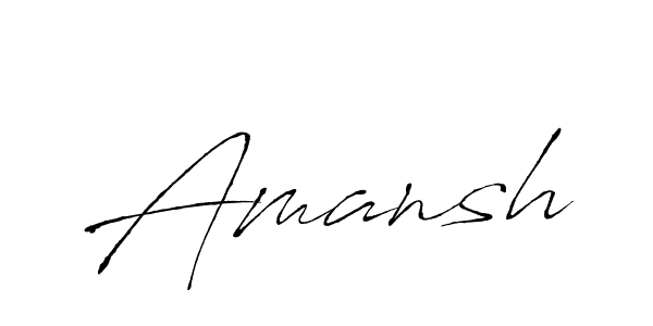 Create a beautiful signature design for name Amansh. With this signature (Antro_Vectra) fonts, you can make a handwritten signature for free. Amansh signature style 6 images and pictures png