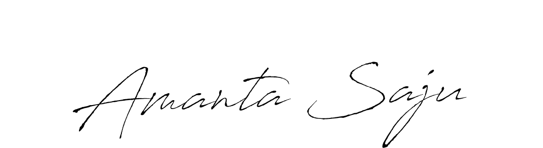 How to make Amanta Saju signature? Antro_Vectra is a professional autograph style. Create handwritten signature for Amanta Saju name. Amanta Saju signature style 6 images and pictures png