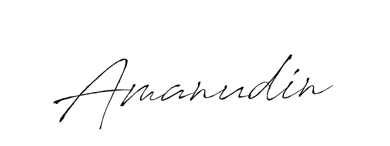 Design your own signature with our free online signature maker. With this signature software, you can create a handwritten (Antro_Vectra) signature for name Amanudin. Amanudin signature style 6 images and pictures png