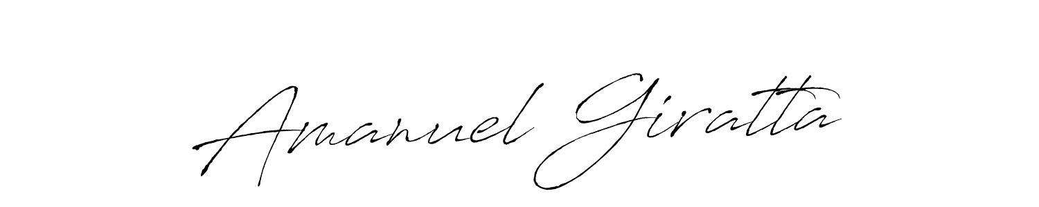 Similarly Antro_Vectra is the best handwritten signature design. Signature creator online .You can use it as an online autograph creator for name Amanuel Giratta. Amanuel Giratta signature style 6 images and pictures png