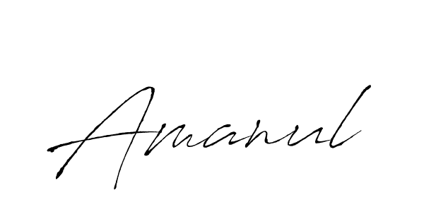 if you are searching for the best signature style for your name Amanul. so please give up your signature search. here we have designed multiple signature styles  using Antro_Vectra. Amanul signature style 6 images and pictures png