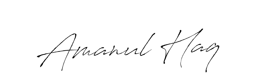 Also You can easily find your signature by using the search form. We will create Amanul Haq name handwritten signature images for you free of cost using Antro_Vectra sign style. Amanul Haq signature style 6 images and pictures png