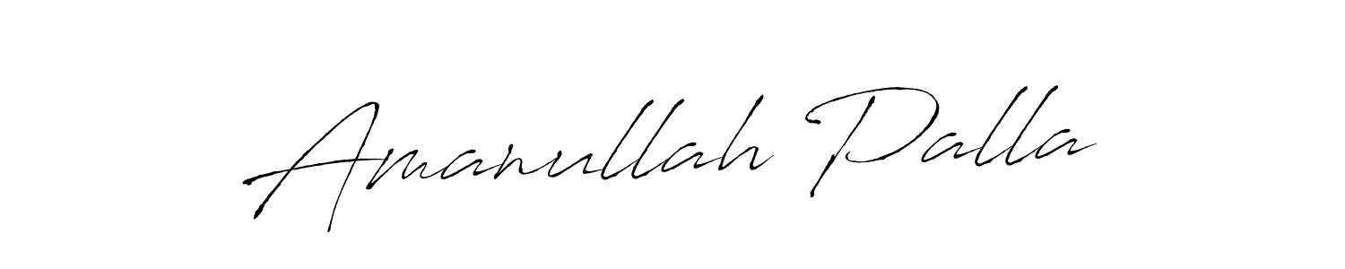 Amanullah Palla stylish signature style. Best Handwritten Sign (Antro_Vectra) for my name. Handwritten Signature Collection Ideas for my name Amanullah Palla. Amanullah Palla signature style 6 images and pictures png