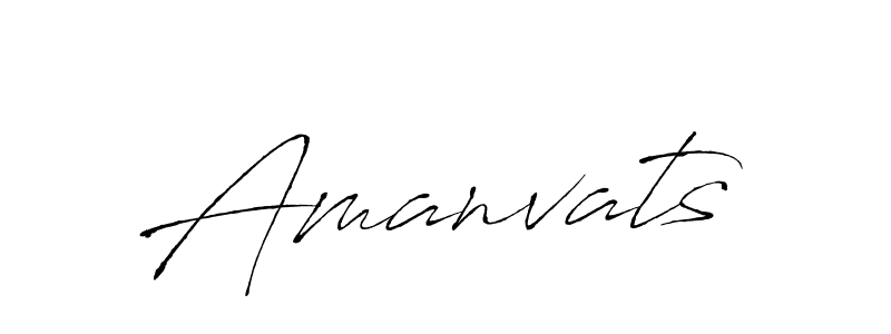 Use a signature maker to create a handwritten signature online. With this signature software, you can design (Antro_Vectra) your own signature for name Amanvats. Amanvats signature style 6 images and pictures png