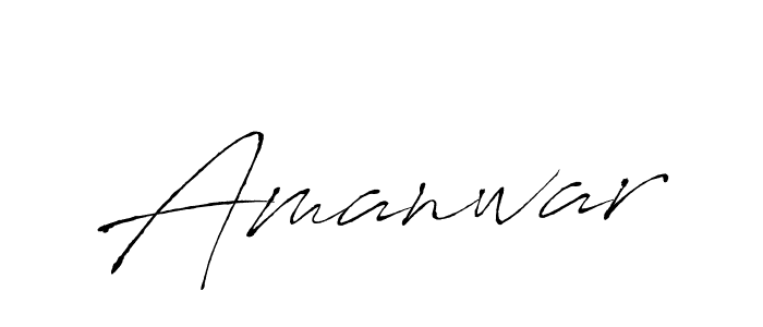 Make a beautiful signature design for name Amanwar. With this signature (Antro_Vectra) style, you can create a handwritten signature for free. Amanwar signature style 6 images and pictures png