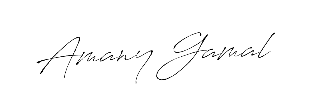 Also we have Amany Gamal name is the best signature style. Create professional handwritten signature collection using Antro_Vectra autograph style. Amany Gamal signature style 6 images and pictures png