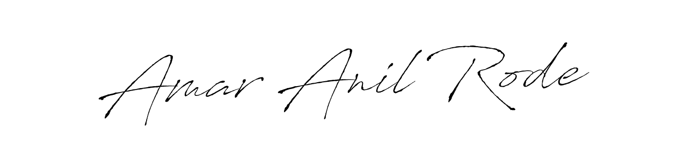 Design your own signature with our free online signature maker. With this signature software, you can create a handwritten (Antro_Vectra) signature for name Amar Anil Rode. Amar Anil Rode signature style 6 images and pictures png