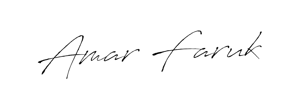 Make a beautiful signature design for name Amar Faruk. With this signature (Antro_Vectra) style, you can create a handwritten signature for free. Amar Faruk signature style 6 images and pictures png