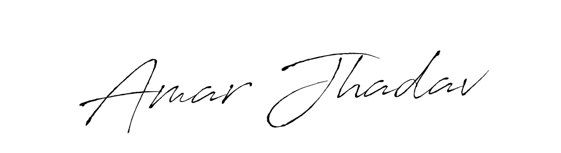 Design your own signature with our free online signature maker. With this signature software, you can create a handwritten (Antro_Vectra) signature for name Amar Jhadav. Amar Jhadav signature style 6 images and pictures png