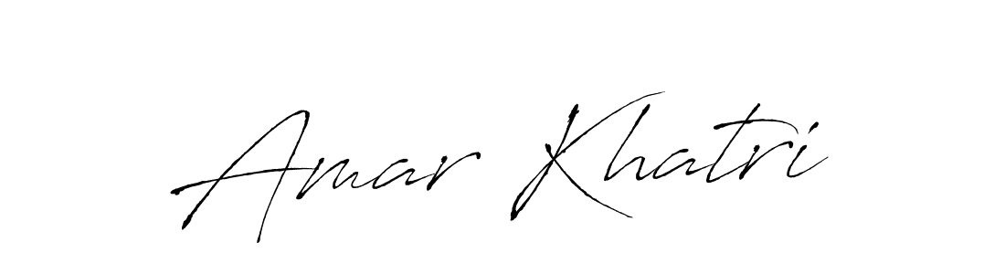 How to make Amar Khatri name signature. Use Antro_Vectra style for creating short signs online. This is the latest handwritten sign. Amar Khatri signature style 6 images and pictures png