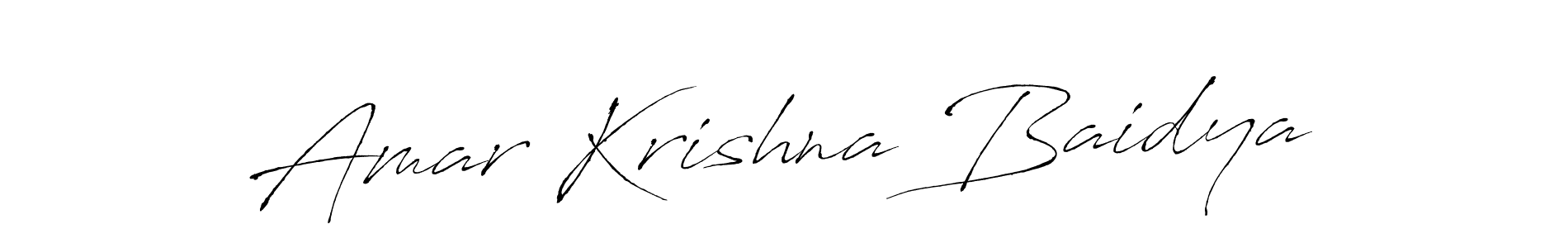 The best way (Antro_Vectra) to make a short signature is to pick only two or three words in your name. The name Amar Krishna Baidya include a total of six letters. For converting this name. Amar Krishna Baidya signature style 6 images and pictures png