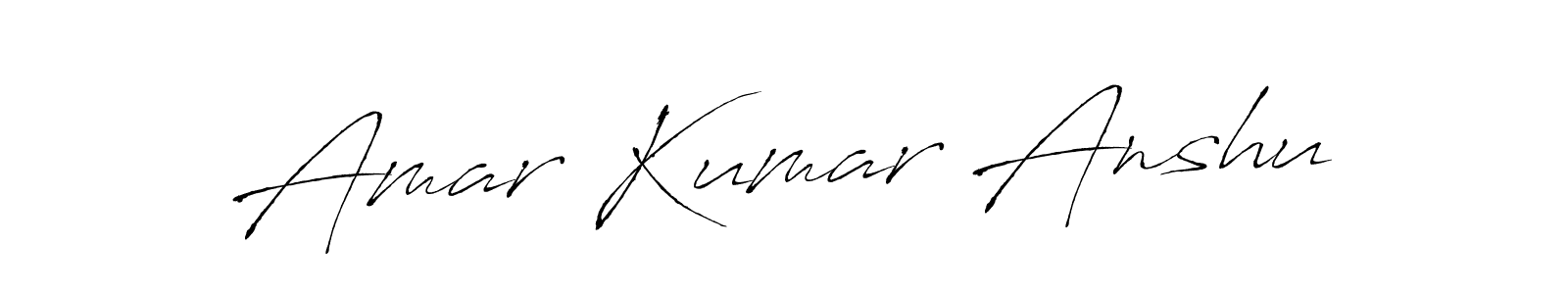 Use a signature maker to create a handwritten signature online. With this signature software, you can design (Antro_Vectra) your own signature for name Amar Kumar Anshu. Amar Kumar Anshu signature style 6 images and pictures png