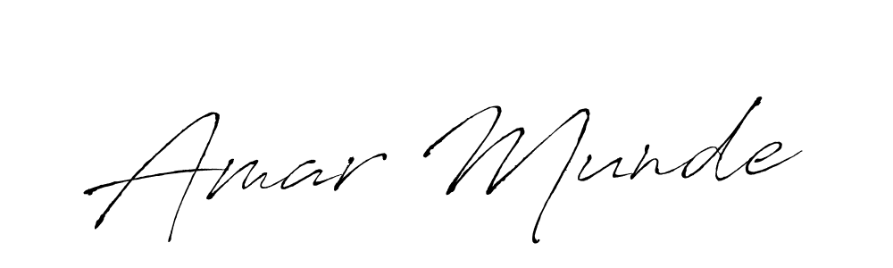 You should practise on your own different ways (Antro_Vectra) to write your name (Amar Munde) in signature. don't let someone else do it for you. Amar Munde signature style 6 images and pictures png