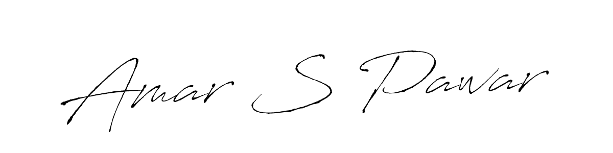 Make a beautiful signature design for name Amar S Pawar. With this signature (Antro_Vectra) style, you can create a handwritten signature for free. Amar S Pawar signature style 6 images and pictures png