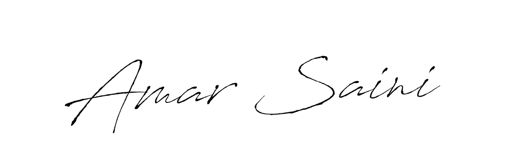 How to make Amar Saini signature? Antro_Vectra is a professional autograph style. Create handwritten signature for Amar Saini name. Amar Saini signature style 6 images and pictures png