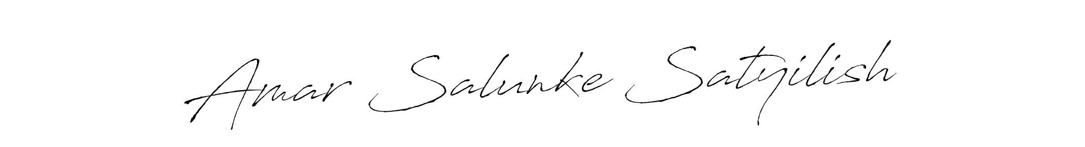 How to make Amar Salunke Satyilish signature? Antro_Vectra is a professional autograph style. Create handwritten signature for Amar Salunke Satyilish name. Amar Salunke Satyilish signature style 6 images and pictures png