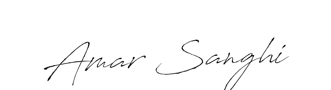 Design your own signature with our free online signature maker. With this signature software, you can create a handwritten (Antro_Vectra) signature for name Amar Sanghi. Amar Sanghi signature style 6 images and pictures png