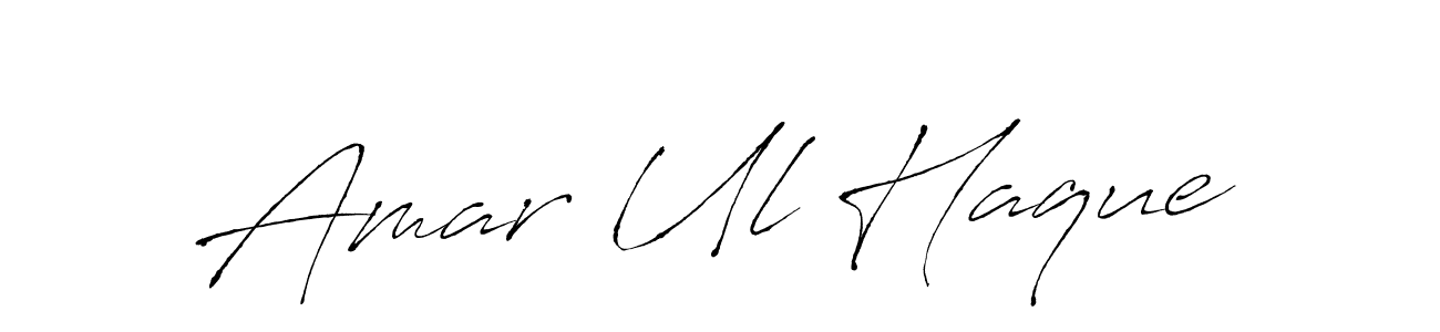 How to make Amar Ul Haque name signature. Use Antro_Vectra style for creating short signs online. This is the latest handwritten sign. Amar Ul Haque signature style 6 images and pictures png