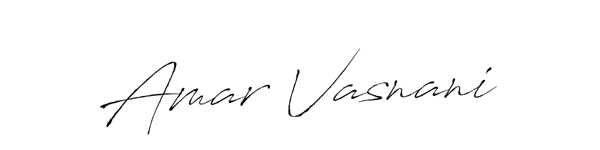 Antro_Vectra is a professional signature style that is perfect for those who want to add a touch of class to their signature. It is also a great choice for those who want to make their signature more unique. Get Amar Vasnani name to fancy signature for free. Amar Vasnani signature style 6 images and pictures png