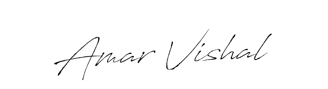 Also You can easily find your signature by using the search form. We will create Amar Vishal name handwritten signature images for you free of cost using Antro_Vectra sign style. Amar Vishal signature style 6 images and pictures png