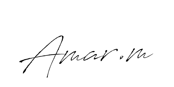 Create a beautiful signature design for name Amar.m. With this signature (Antro_Vectra) fonts, you can make a handwritten signature for free. Amar.m signature style 6 images and pictures png