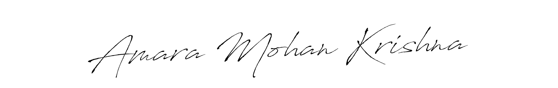 It looks lik you need a new signature style for name Amara Mohan Krishna. Design unique handwritten (Antro_Vectra) signature with our free signature maker in just a few clicks. Amara Mohan Krishna signature style 6 images and pictures png