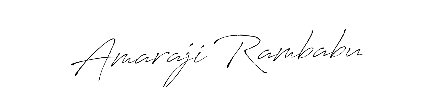 Use a signature maker to create a handwritten signature online. With this signature software, you can design (Antro_Vectra) your own signature for name Amaraji Rambabu. Amaraji Rambabu signature style 6 images and pictures png
