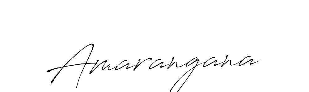 Use a signature maker to create a handwritten signature online. With this signature software, you can design (Antro_Vectra) your own signature for name Amarangana. Amarangana signature style 6 images and pictures png