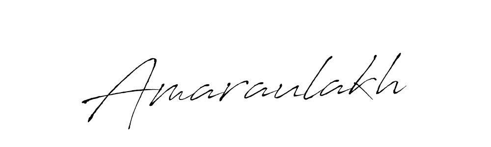 Make a beautiful signature design for name Amaraulakh. With this signature (Antro_Vectra) style, you can create a handwritten signature for free. Amaraulakh signature style 6 images and pictures png