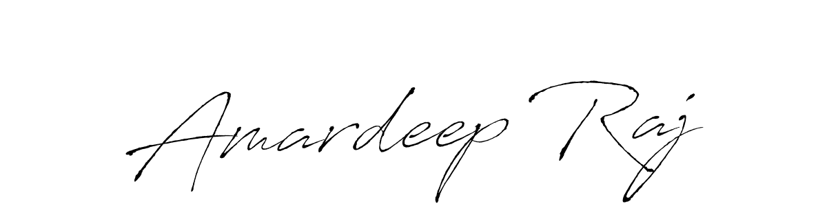 How to make Amardeep Raj name signature. Use Antro_Vectra style for creating short signs online. This is the latest handwritten sign. Amardeep Raj signature style 6 images and pictures png