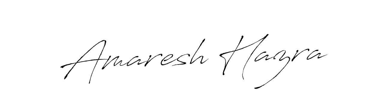 How to make Amaresh Hazra name signature. Use Antro_Vectra style for creating short signs online. This is the latest handwritten sign. Amaresh Hazra signature style 6 images and pictures png