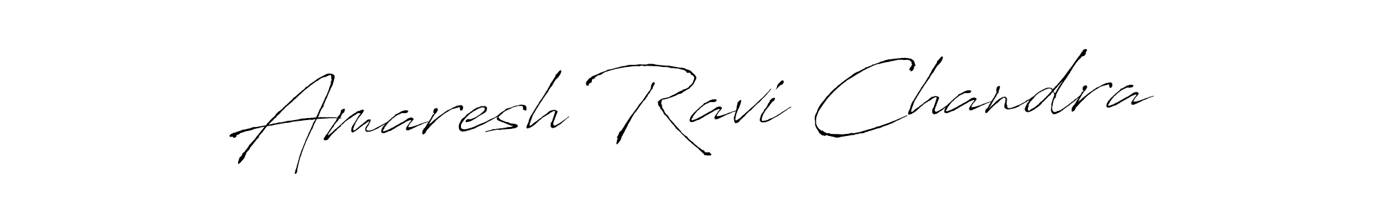 How to make Amaresh Ravi Chandra name signature. Use Antro_Vectra style for creating short signs online. This is the latest handwritten sign. Amaresh Ravi Chandra signature style 6 images and pictures png