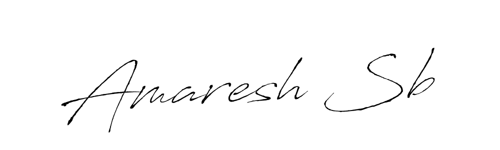 Make a beautiful signature design for name Amaresh Sb. With this signature (Antro_Vectra) style, you can create a handwritten signature for free. Amaresh Sb signature style 6 images and pictures png