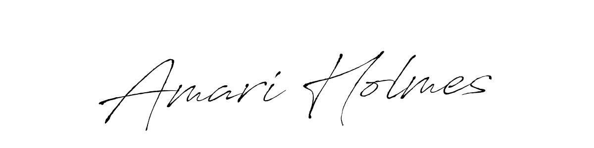 Amari Holmes stylish signature style. Best Handwritten Sign (Antro_Vectra) for my name. Handwritten Signature Collection Ideas for my name Amari Holmes. Amari Holmes signature style 6 images and pictures png