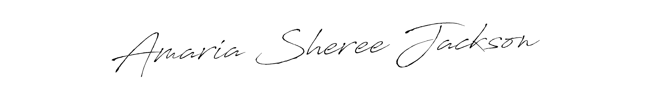 Create a beautiful signature design for name Amaria Sheree Jackson. With this signature (Antro_Vectra) fonts, you can make a handwritten signature for free. Amaria Sheree Jackson signature style 6 images and pictures png
