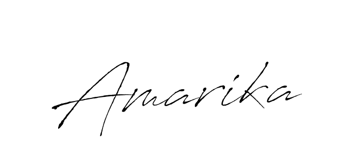 Use a signature maker to create a handwritten signature online. With this signature software, you can design (Antro_Vectra) your own signature for name Amarika. Amarika signature style 6 images and pictures png