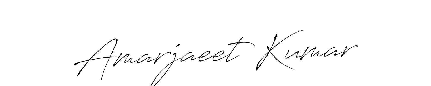 Create a beautiful signature design for name Amarjaeet Kumar. With this signature (Antro_Vectra) fonts, you can make a handwritten signature for free. Amarjaeet Kumar signature style 6 images and pictures png