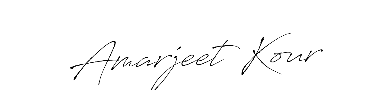 Amarjeet Kour stylish signature style. Best Handwritten Sign (Antro_Vectra) for my name. Handwritten Signature Collection Ideas for my name Amarjeet Kour. Amarjeet Kour signature style 6 images and pictures png